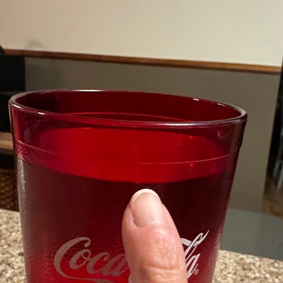 Vintage Carlisle brand Coca Cola Plastic “Pizza” Glasses-Set of two - Picture 11 of 11